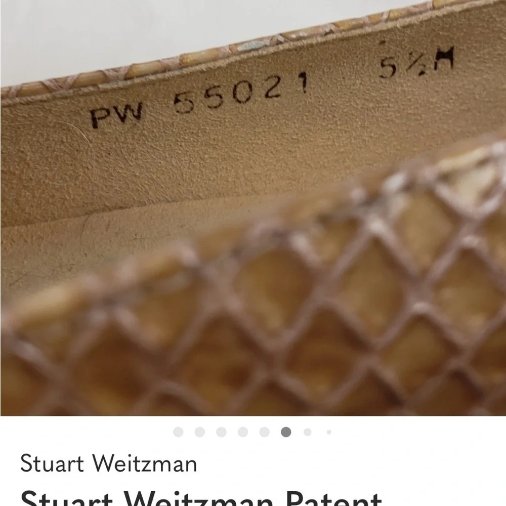 Stuart Weitzman Patent Leather Wedges in Tan Super Comfortable.